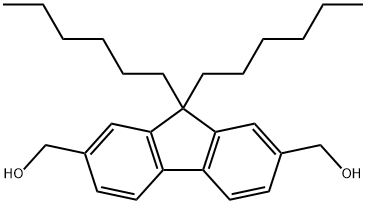 9,9-二己基-9H-芴-2,7-二基)二甲醇, 295796-56-4, 结构式