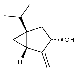 Bicyclo[3.1.0]hexan-3-ol, 4-methylene-1-(1-methylethyl)-, (1R,3S,5R)-rel- Structure