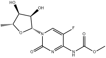 Cytidine, 5'-deoxy-5-fluoro-N-(methoxycarbonyl)- Struktur