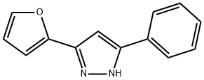 5-(呋喃-2-基)-3-苯基-1H-吡唑 结构式