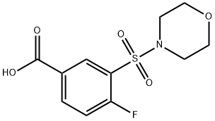 Benzoic acid, 4-fluoro-3-(4-morpholinylsulfonyl)- Structure