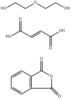 2-Butenedioic acid(E)-,polymer with 1,3-isobenzofurandione and 2,2'-oxybis(ethanol) Structure