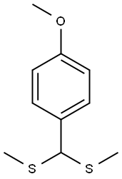 Benzene, 1-[bis(methylthio)methyl]-4-methoxy- Structure