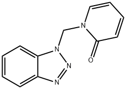 1-((1H-苯并[D][1,2,3]三唑-1-基)甲基)吡啶-2(1H)-酮, 300398-03-2, 结构式