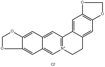 盐酸异黄连碱 结构式