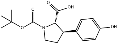 302325-87-7 1,2-Pyrrolidinedicarboxylic acid, 3-(4-hydroxyphenyl)-, 1-(1,1-dimethylethyl) ester, (2S,3R)-