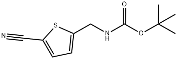 tert-butyl N-[(5-cyanothiophen-2-yl)methyl]carbamate Structure