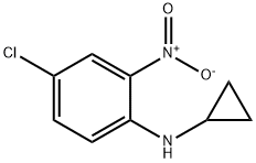 Benzenamine, 4-chloro-N-cyclopropyl-2-nitro- Structure