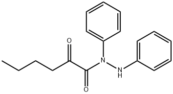 2-Oxo-hexanoic acid N,N'-diphenyl-hydrazide Struktur