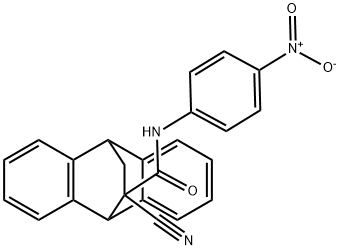 9,10-Ethanoanthracene-11-carboxamide, 11-cyano-9,10-dihydro-N-(4-nitrophenyl)- Structure