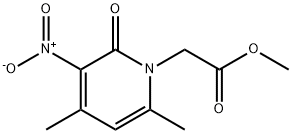 1(2H)-Pyridineacetic acid, 4,6-dimethyl-3-nitro-2-oxo-, methyl ester Structure