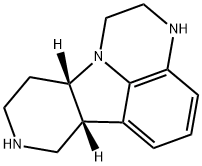 1H-Pyrido[3',4':4,5]pyrrolo[1,2,3-de]quinoxaline, 2,3,6b,7,8,9,10,10a-octahydro-, (6bR,10aS)- Structure