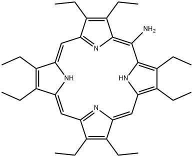 21H,23H-Porphin-5-amine, 2,3,7,8,12,13,17,18-octaethyl- Structure