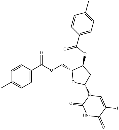 2''-Deoxy-5-iodouridine 3’,5’-bis(4-Methylbenzoate) Struktur