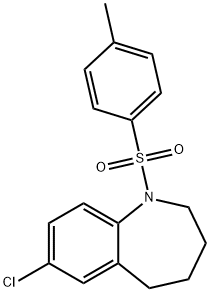 1H-1-Benzazepine, 7-chloro-2,3,4,5-tetrahydro-1-[(4-methylphenyl)sulfonyl]- Structure