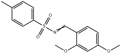 Benzenesulfonamide, N-[(2,4-dimethoxyphenyl)methylene]-4-methyl- Structure
