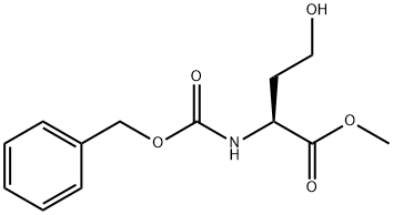 L-Homoserine, N-[(phenylmethoxy)carbonyl]-, methyl ester Struktur
