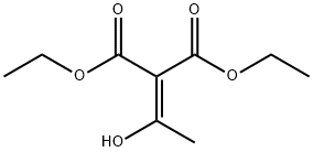 Propanedioic acid, 2-(1-hydroxyethylidene)-, 1,3-diethyl ester Structure