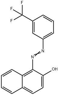 2-Naphthalenol, 1-[2-[3-(trifluoromethyl)phenyl]diazenyl]- Structure