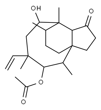 姆替林 11-醋酸盐(泰妙菌素EP杂质K) 结构式
