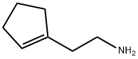 1-Cyclopentene-1-ethanamine 化学構造式
