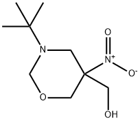 2H-1,3-Oxazine-5-methanol, 3-(1,1-dimethylethyl)tetrahydro-5-nitro- 结构式