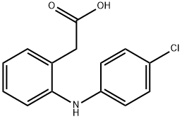 Benzeneacetic acid, 2-[(4-chlorophenyl)amino]- Structure