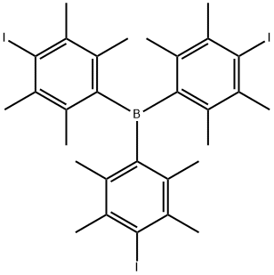 tris(p-iododuryl)borane,321735-69-7,结构式