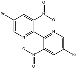 5,5'-二溴-3,3'-二硝基-[2,2']联吡啶 结构式