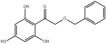 2-(Phenylmethoxy)-1-(2,4,6-trihydroxyphenyl)ethanone
 化学構造式