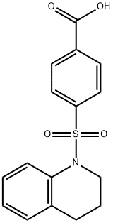 4-(1,2,3,4-四氢喹啉-1-磺酰基)苯甲酸 结构式