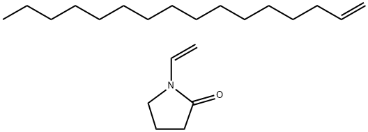 十六碳烯/乙烯基吡咯烷酮共聚物 结构式