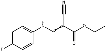 2-Propenoic acid, 2-cyano-3-[(4-fluorophenyl)amino]-, ethyl ester