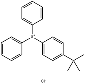 (4-tert-Butylphenyl)diphenylsulfonium chloride Structure