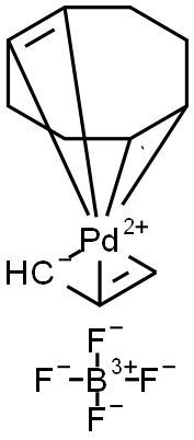 Palladium(1+), [(1,2,5,6-η)-1,5-cyclooctadiene](η3-2-propen-1-yl)-, tetrafluoroborate(1-) (1:1)|PD(Η3-C3H5)(COD)]BF4