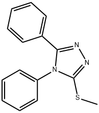 4H-1,2,4-Triazole, 3-(methylthio)-4,5-diphenyl- Structure