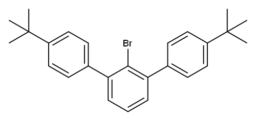 1,1':3',1''-Terphenyl, 2'-bromo-4,4''-bis(1,1-dimethylethyl)- 结构式