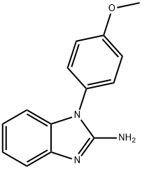 1H-Benzimidazol-2-amine, 1-(4-methoxyphenyl)- Struktur