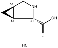 3-Azabicyclo[3.1.0]hexane-2-carboxylic acid, hydrochloride (1:1), (1S,2S,5R)- Structure