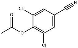 Benzonitrile, 4-(acetyloxy)-3,5-dichloro- Structure