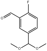 5-(dimethoxymethyl)-2-fluorobenzaldehyde 结构式