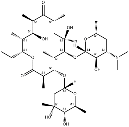 红霉素杂质K,33442-56-7,结构式