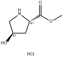 D-Proline, 4-hydroxy-, methyl ester, hydrochloride (1:1), (4S)-rel- Structure
