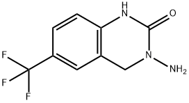 3-Amino-6-(trifluoromethyl)-3,4-dihydroquinazolin-2(1H)-one 结构式