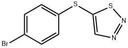 1,2,3-Thiadiazole, 5-[(4-bromophenyl)thio]- Structure