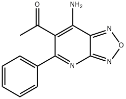 1-(7-amino-5-phenyl[1,2,5]oxadiazolo[3,4-{b}]pyridin-6-yl)ethanone Structure