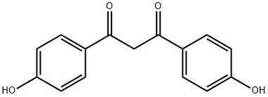 1,3-Propanedione, 1,3-bis(4-hydroxyphenyl)- 化学構造式