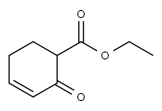 3-Cyclohexene-1-carboxylic acid, 2-oxo-, ethyl ester 化学構造式