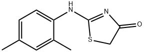 2-[(2,4-dimethylphenyl)amino]-4,5-dihydro-1,3-thiazol-4-one Structure