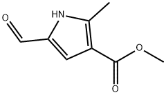 1H-Pyrrole-3-carboxylic acid, 5-formyl-2-methyl-, methyl ester Structure